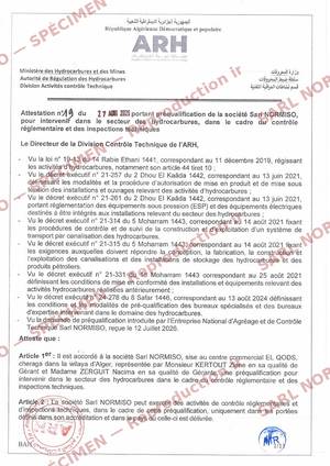 Préqualification ARH — contrôle réglementaire et CND